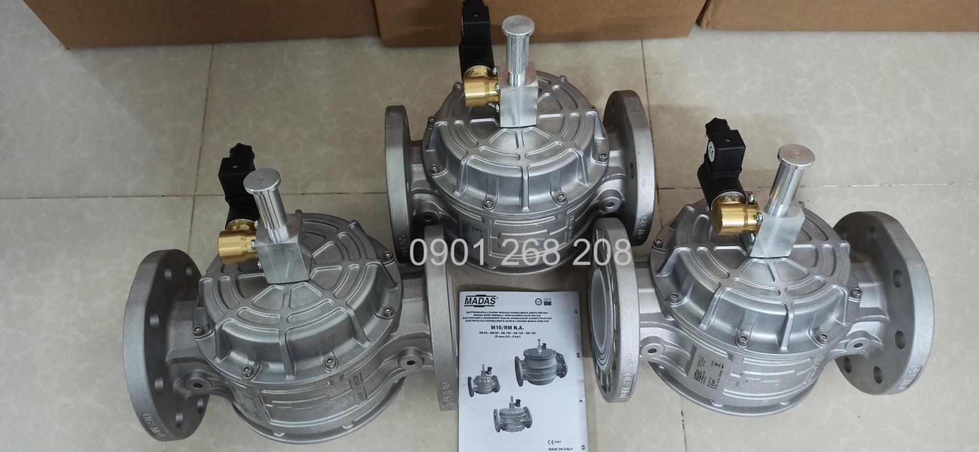 van dien tu thuong mo reset bang tay madas M16/RM NA DN65 24VDC